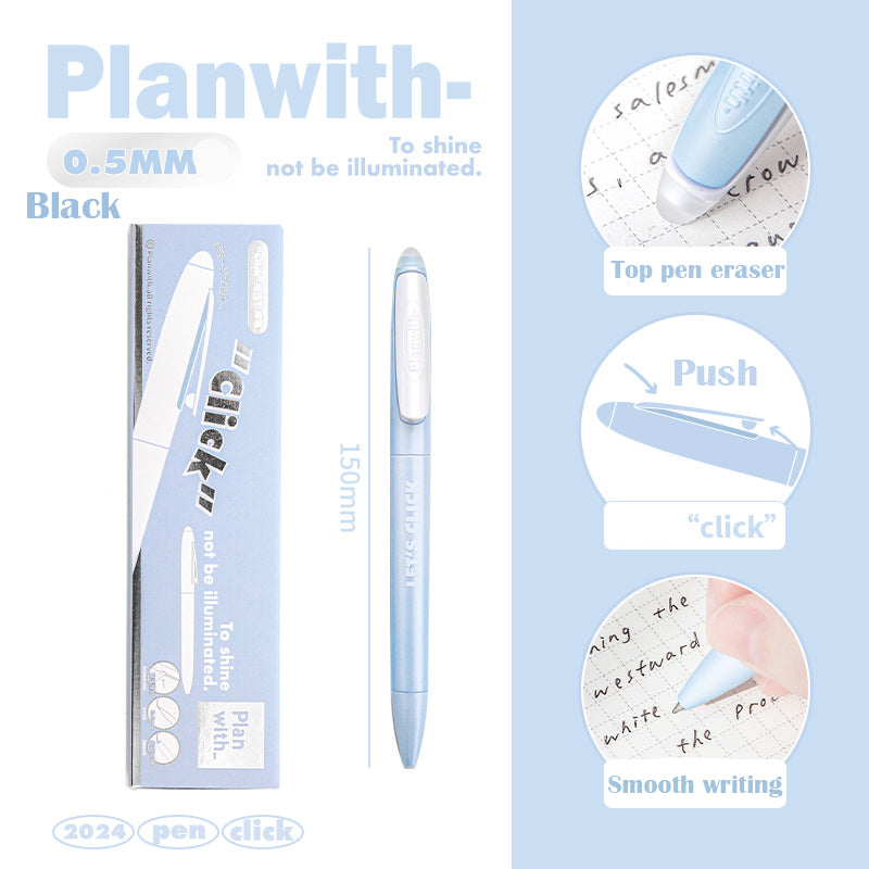 Rosyposy Erasable Gel Pen - Sleek Korean Minimalist Style