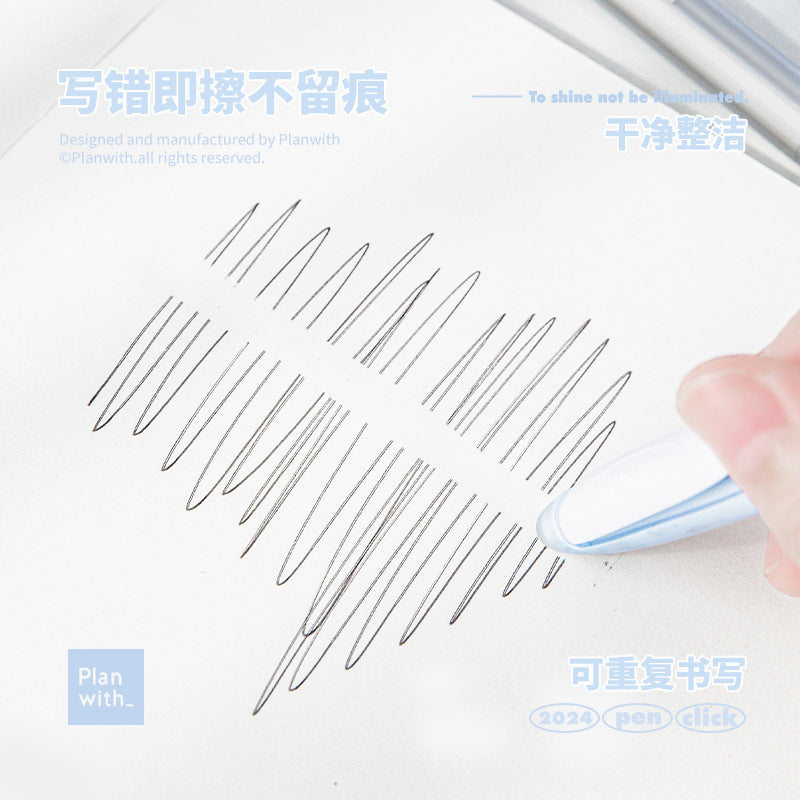 Rosyposy Erasable Gel Pen - Sleek Korean Minimalist Style