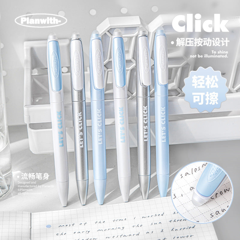 Rosyposy Erasable Gel Pen - Sleek Korean Minimalist Style