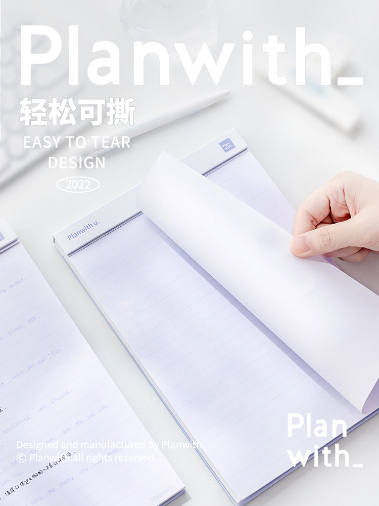 Planwith Notepad Collection - B5 and A5 Sizes