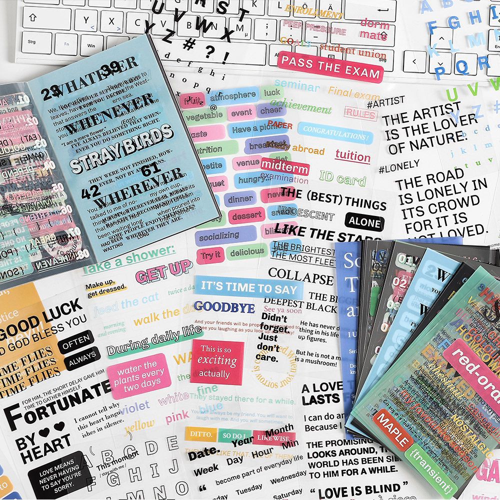 Sticker book| Waterproof stickers for scrapbooking