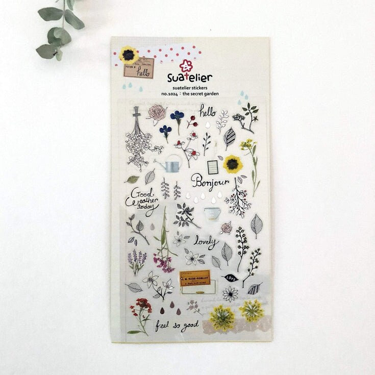 Suatelier Stickers No. 1024 : the secret garden | Garden & Flowers Theme