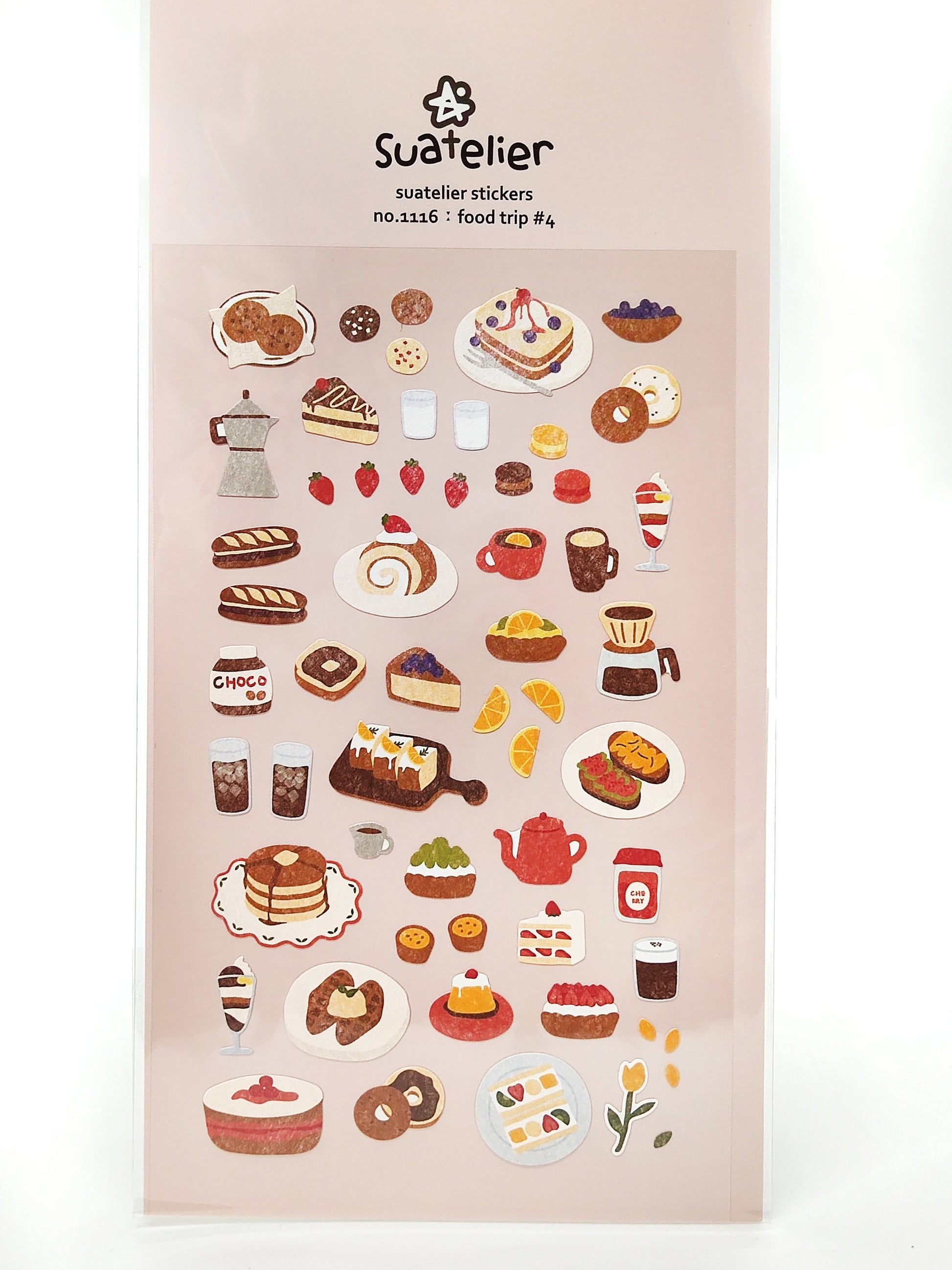 Suatelier Food Trip, Scrapbooking Diary, Food Trip Stickers
