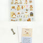 Suatelier Stickers Sonia ||Cute Bear Theme Waterproof Sticker| Korean Journal Stickers Scrapbooking| Craft animals Stickers for gifting